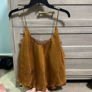 Sparkly free people tank top